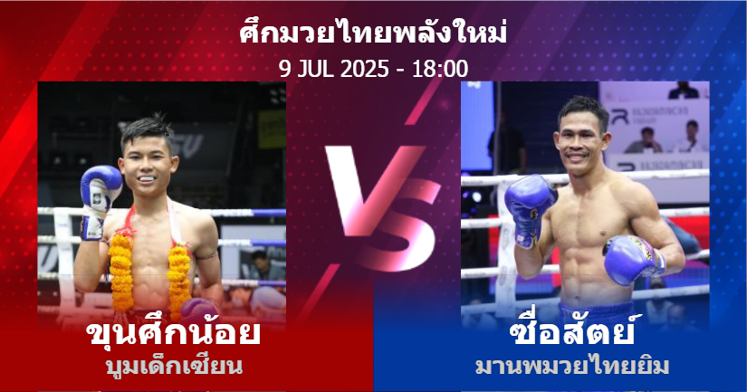 วิเคราะห์ มวย ขุนศึกน้อย บูมเด็กเซียน vs ซื่อสัตย์ มานพมวยไทยยิม วันพุธที่ 09 กรกฎาคม 2568