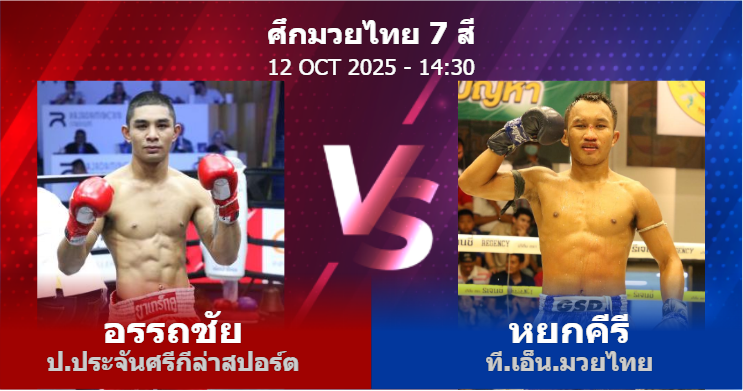 วิเคราะห์ มวย อรรถชัย ป.ประจันศรีกีล่าสปอร์ต vs หยกคีรี ที.เอ็น.มวยไทย วันอาทิตย์ที่ 12 ตุลาคม 2568