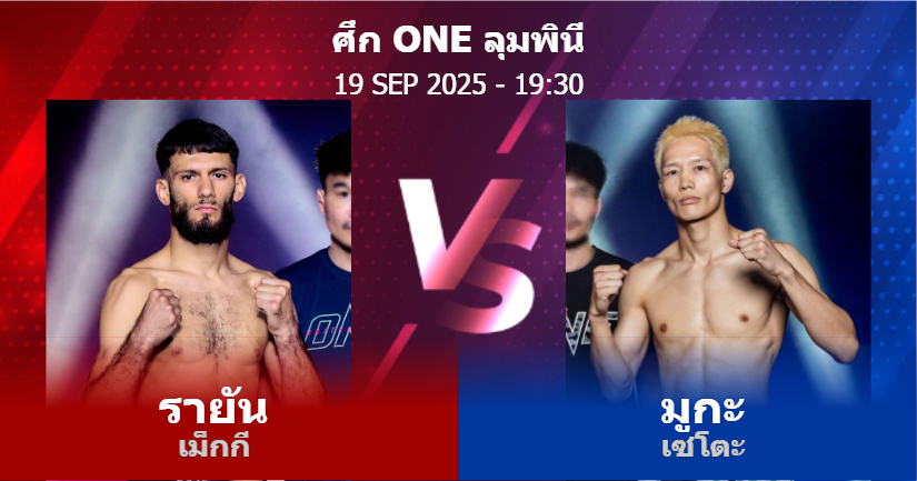 วิเคราะห์ มวย รายัน เม็กกี vs มูกะ เซโตะ วันศุกร์ที่ 19 กันยายน 2568