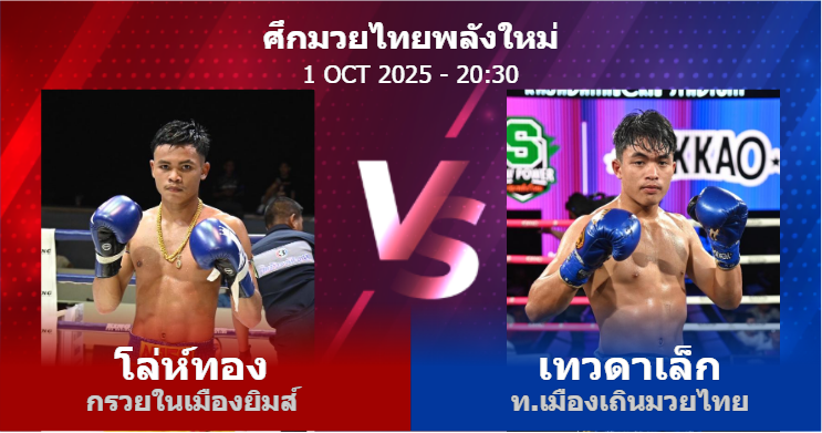วิเคราะห์ มวย โล่ห์ทอง กรวยในเมืองยิมส์ vs เทวดาเล็ก ท.เมืองเถินมวยไทย วันพุธที่ 01 ตุลาคม 2568
