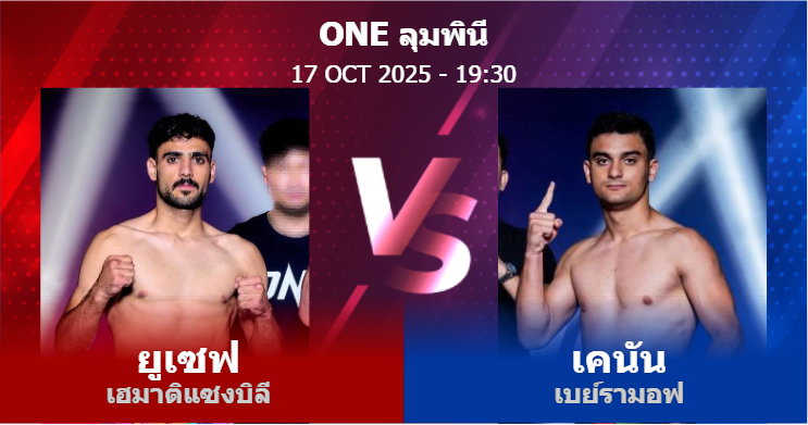 วิเคราะห์ มวย ยูเซฟ เฮมาติแซงบิลี vs เคนัน เบย์รามอฟ วันศุกร์ที่ 17 ตุลาคม 2568
