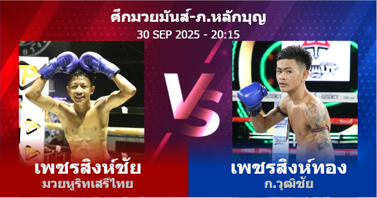 วิเคราะห์ มวย เพชรสิงห์ชัย มวยหูริทเสรีไทย vs เพชรสิงห์ทอง ก.วุฒิชัย วันอังคารที่ 30 กันยายน 2568
