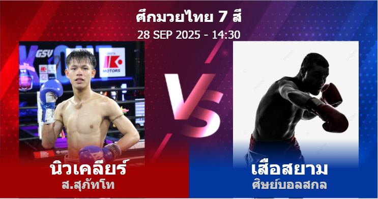 วิเคราะห์ มวย นิวเคลียร์ ส.สุภัทโท vs เสือสยาม ศิษย์บอลสกล วันอาทิตย์ที่ 28 กันยายน 2568