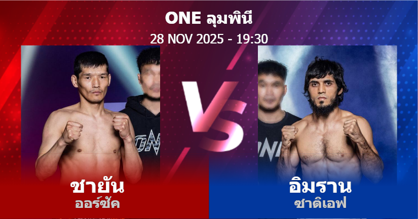 วิเคราะห์ มวย ชายัน ออร์ซัค vs อิมราน ซาติเอฟ วันศุกร์ที่ 28 พฤศจิกายน 2568
