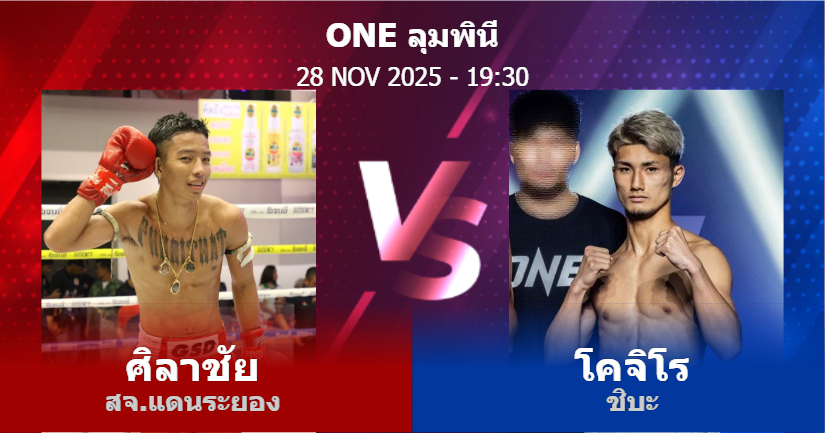 วิเคราะห์ มวย ศิลาชัย สจ.แดนระยอง vs โคจิโร ชิบะ วันศุกร์ที่ 28 พฤศจิกายน 2568