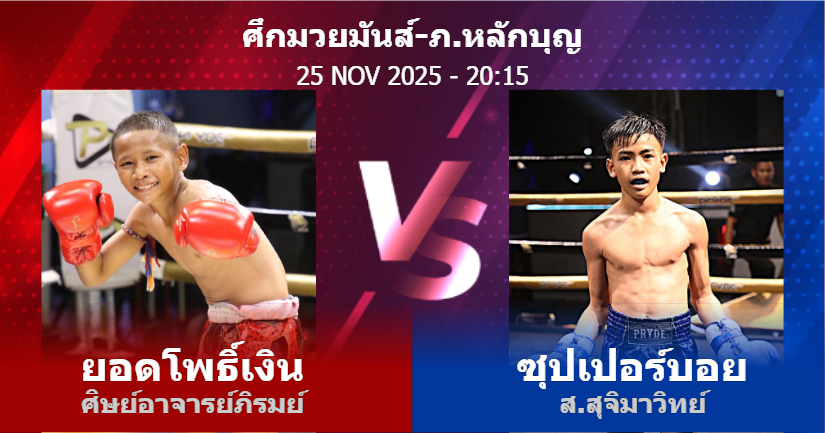 วิเคราะห์ มวย ยอดโพธิ์เงิน ศิษย์อาจารย์ภิรมย์ vs ซุปเปอร์บอย ส.สุจิมาวิทย์ วันอังคารที่ 25 พฤศจิกายน 2568