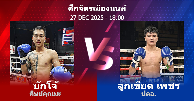 วิเคราะห์ มวย บักโจ้ ศิษย์คุณมะ vs ลูกเขียด เพชร ปตอ. วันเสาร์ที่ 27 ธันวาคม 2568