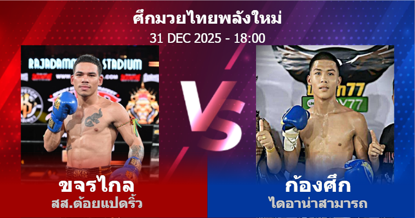 วิเคราะห์ มวย ขจรไกล สส.ต้อยแปดริ้ว vs ก้องศึก ไดอาน่าสามารถ วันพุธที่ 31 ธันวาคม 2568