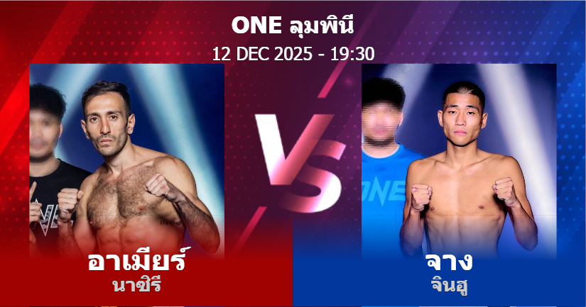 วิเคราะห์ มวย อาเมียร์ นาซิรี vs จาง จินฮู วันศุกร์ที่ 12 ธันวาคม 2568