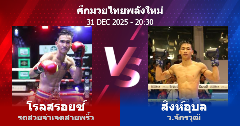 วิเคราะห์ มวย โรลสรอยซ์ รถสวยจ่าเจตสายพริ้ว vs สิงห์อุบล ว.จักรวุฒิ วันพุธที่ 31 ธันวาคม 2568