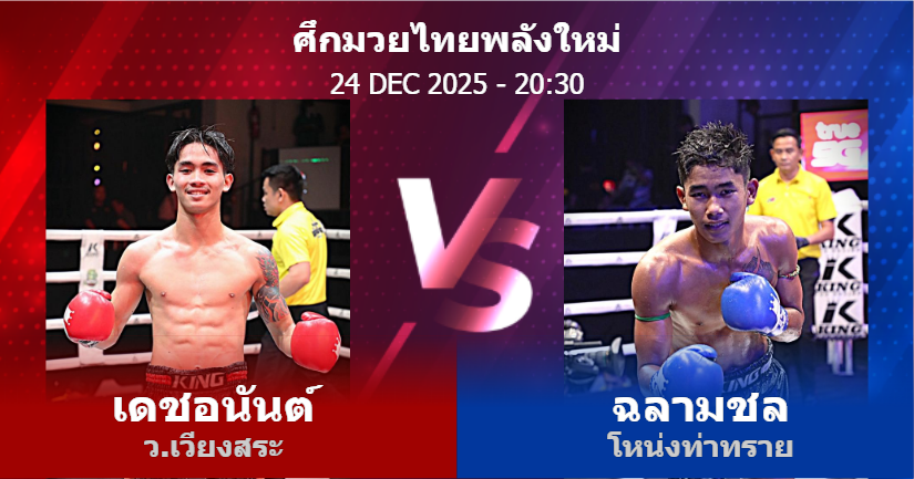 วิเคราะห์ มวย เดชอนันต์ ว.เวียงสระ vs ฉลามชล โหน่งท่าทราย วันพุธที่ 24 ธันวาคม 2568