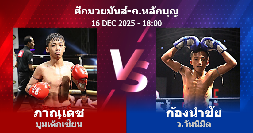 วิเคราะห์ มวย ภาณุเดช บูมเด็กเซียน vs ก้องนำชัย ว.วันนิมิต วันอังคารที่ 16 ธันวาคม 2568